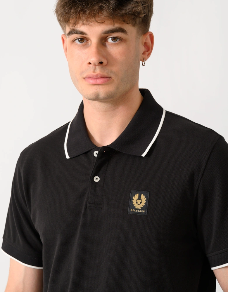 Belstaff Mens Tipped Polo Shirt - Black