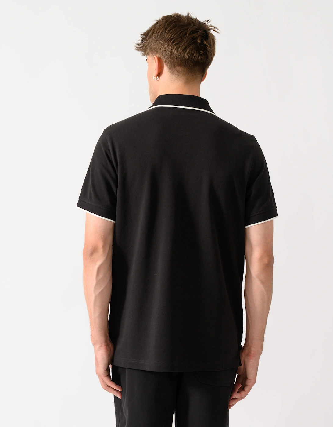 Belstaff Mens Tipped Polo Shirt - Black