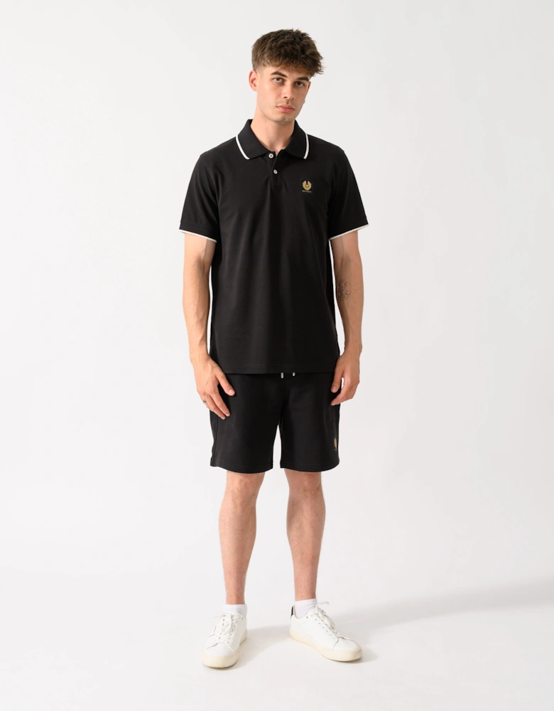 Belstaff Mens Tipped Polo Shirt - Black