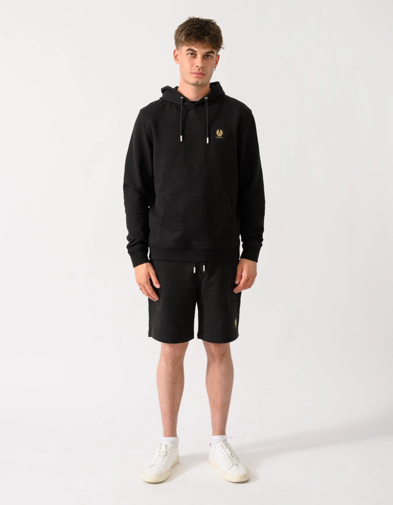 Belstaff Mens Logo Hoodie - Black