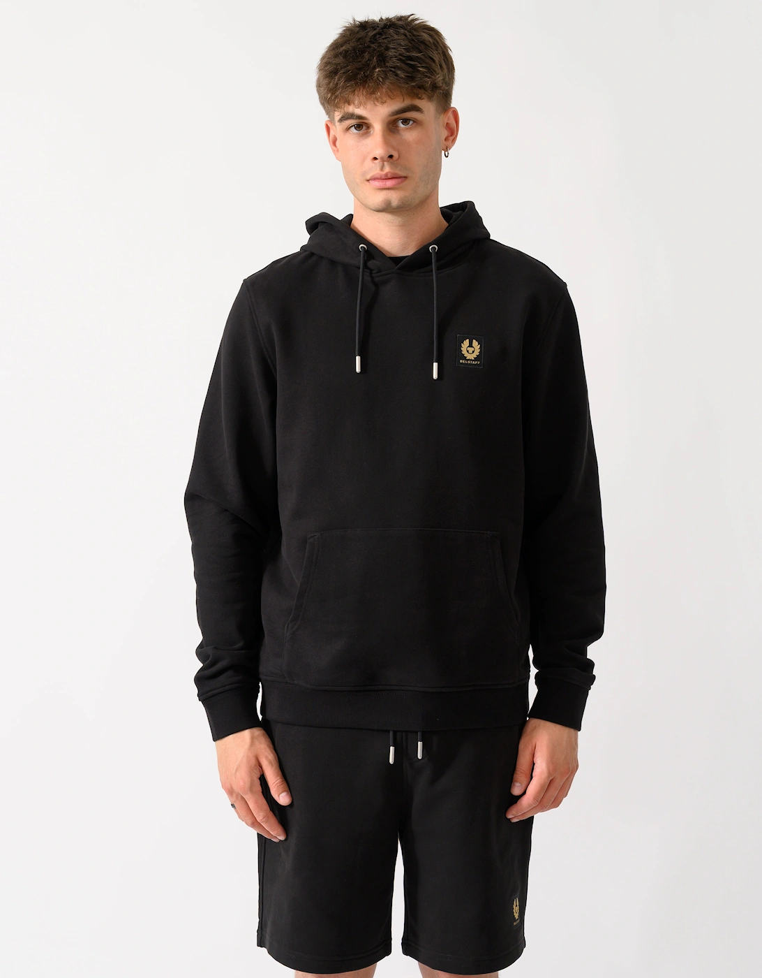 Belstaff Mens Logo Hoodie - Black, 5 of 4