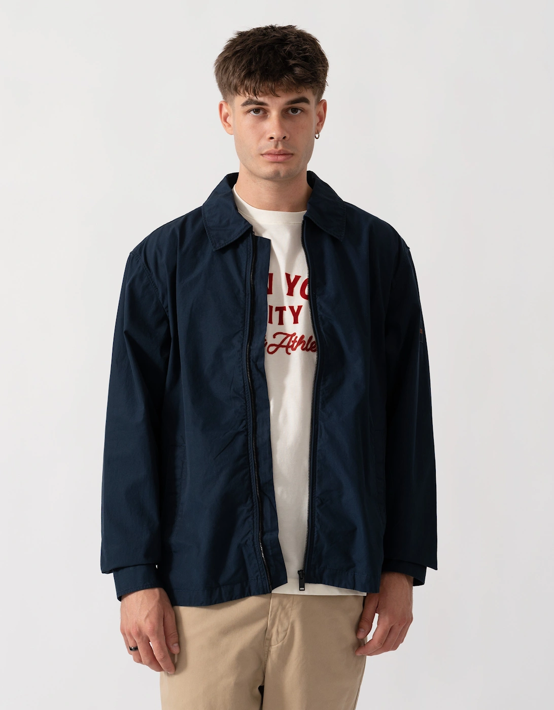 BOSS Orange Lutti Mens Overshirt - Dark Blue 404, 6 of 5