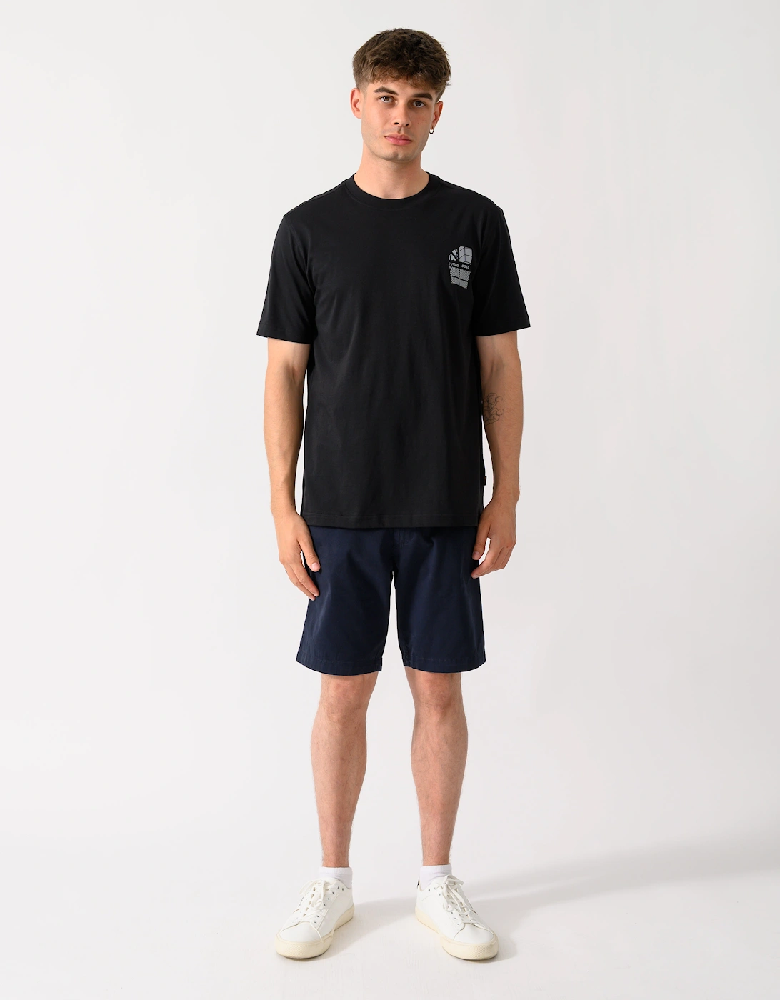 BOSS Orange Te Blueprint Mens T-Shirt - Black 001