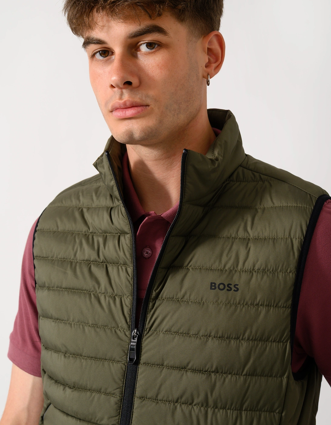 BOSS Green Urbanex Mens Gilet - Open Green 398