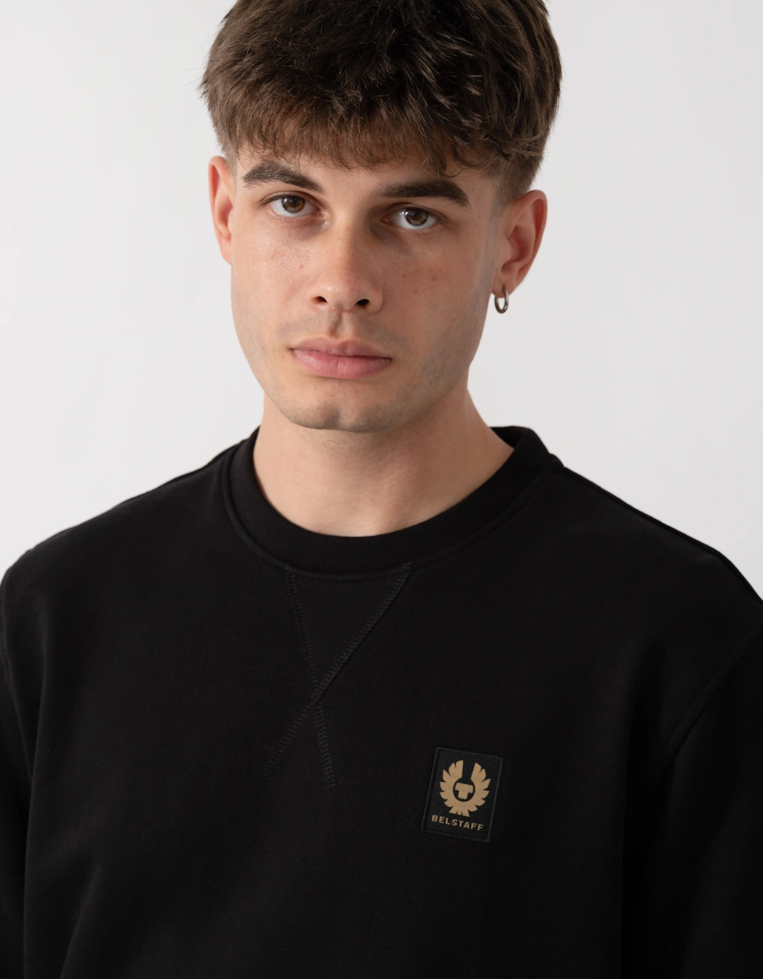 Belstaff Mens Logo Sweatshirt - Black