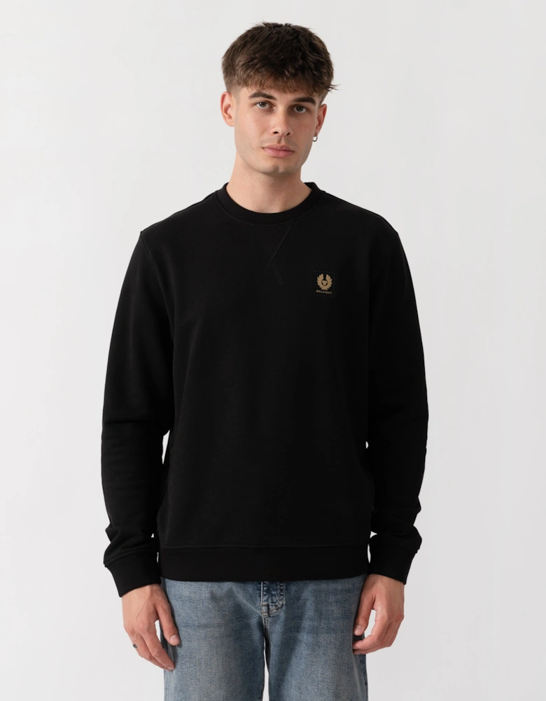 Belstaff Mens Logo Sweatshirt - Black