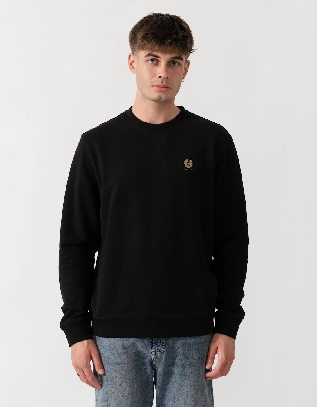 Belstaff Mens Logo Sweatshirt - Black, 6 of 5