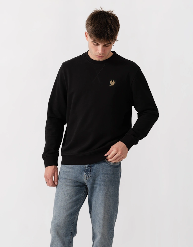 Belstaff Mens Logo Sweatshirt - Black