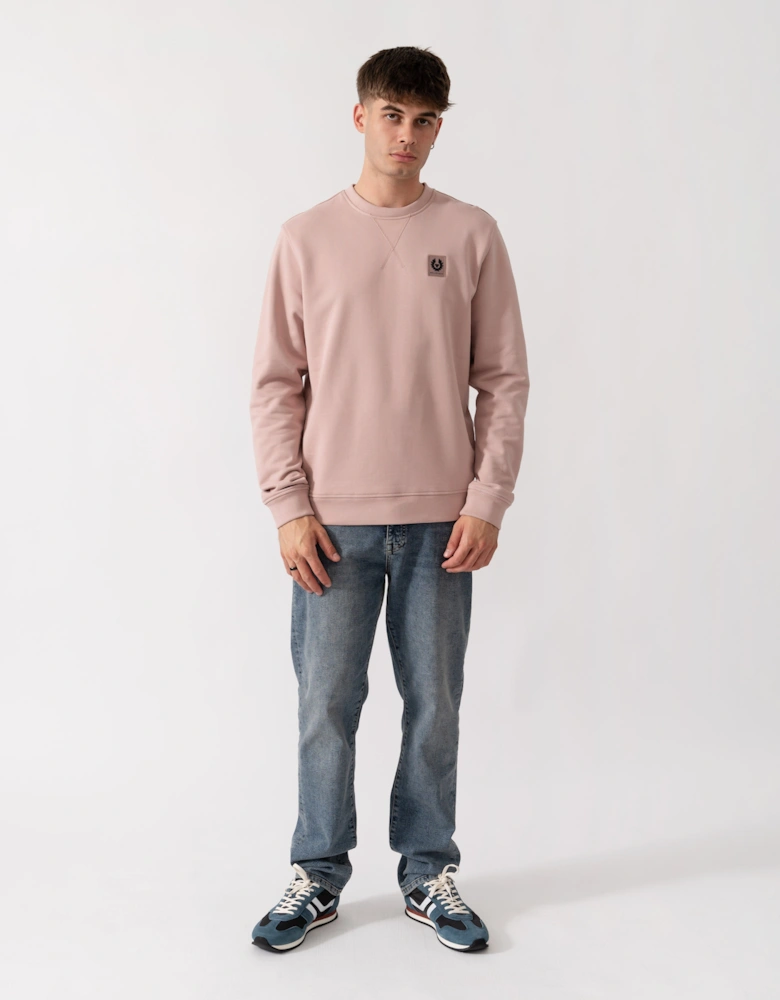 Belstaff Mens Logo Sweatshirt - Dusk Pink