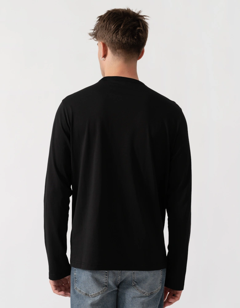 Belstaff Mens Long Sleeved Logo T-Shirt - Black
