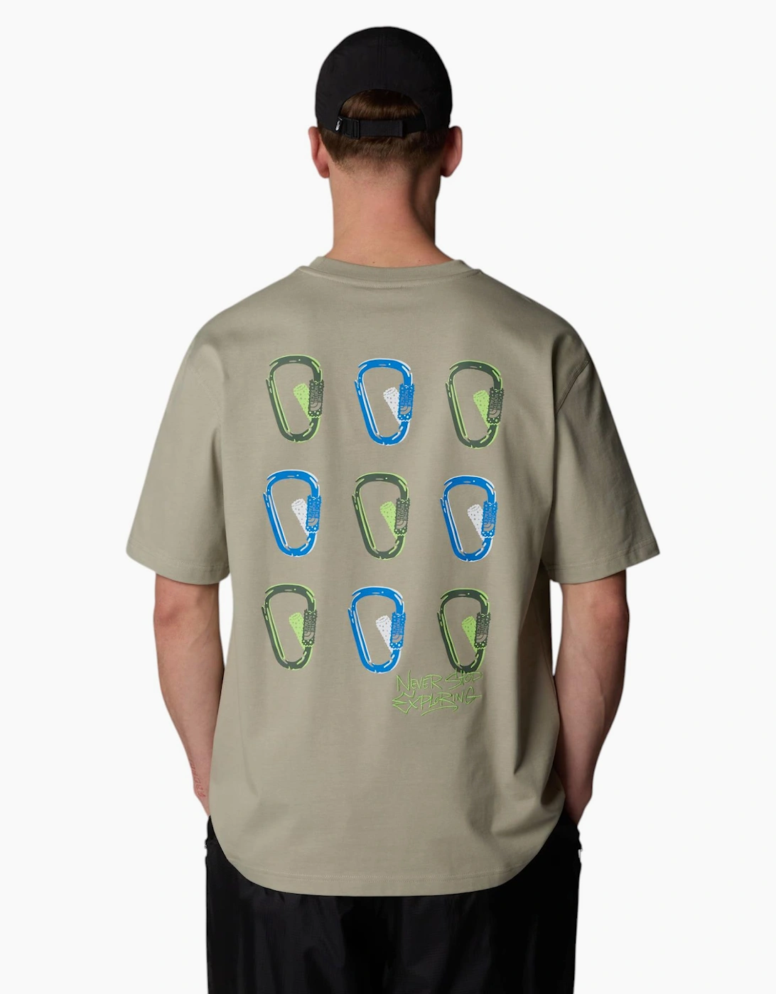 The North Face Mens T Shirt NSE Oversized Crew Neck Short Sleeve Cotton