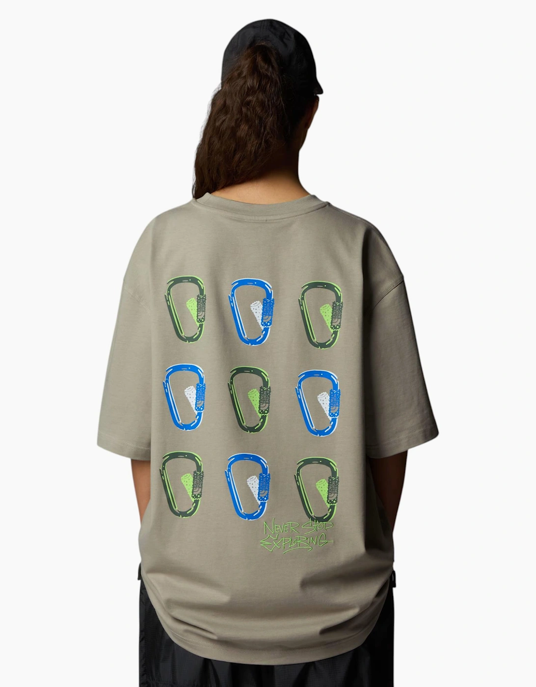 The North Face Mens T Shirt NSE Oversized Crew Neck Short Sleeve Cotton