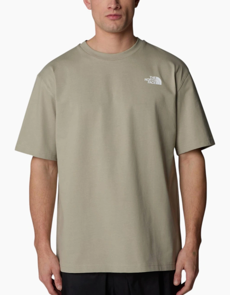 The North Face Mens T Shirt NSE Oversized Crew Neck Short Sleeve Cotton