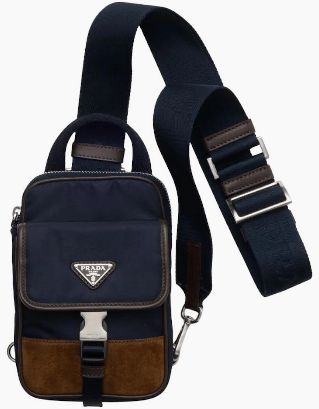 Prada Re-Nylon Triangle-Logo Shoulder Bag in Blue, 5 of 4