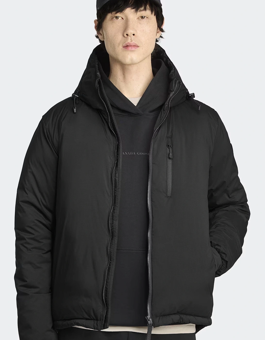 Lodge Hooded Jacket Black Disc