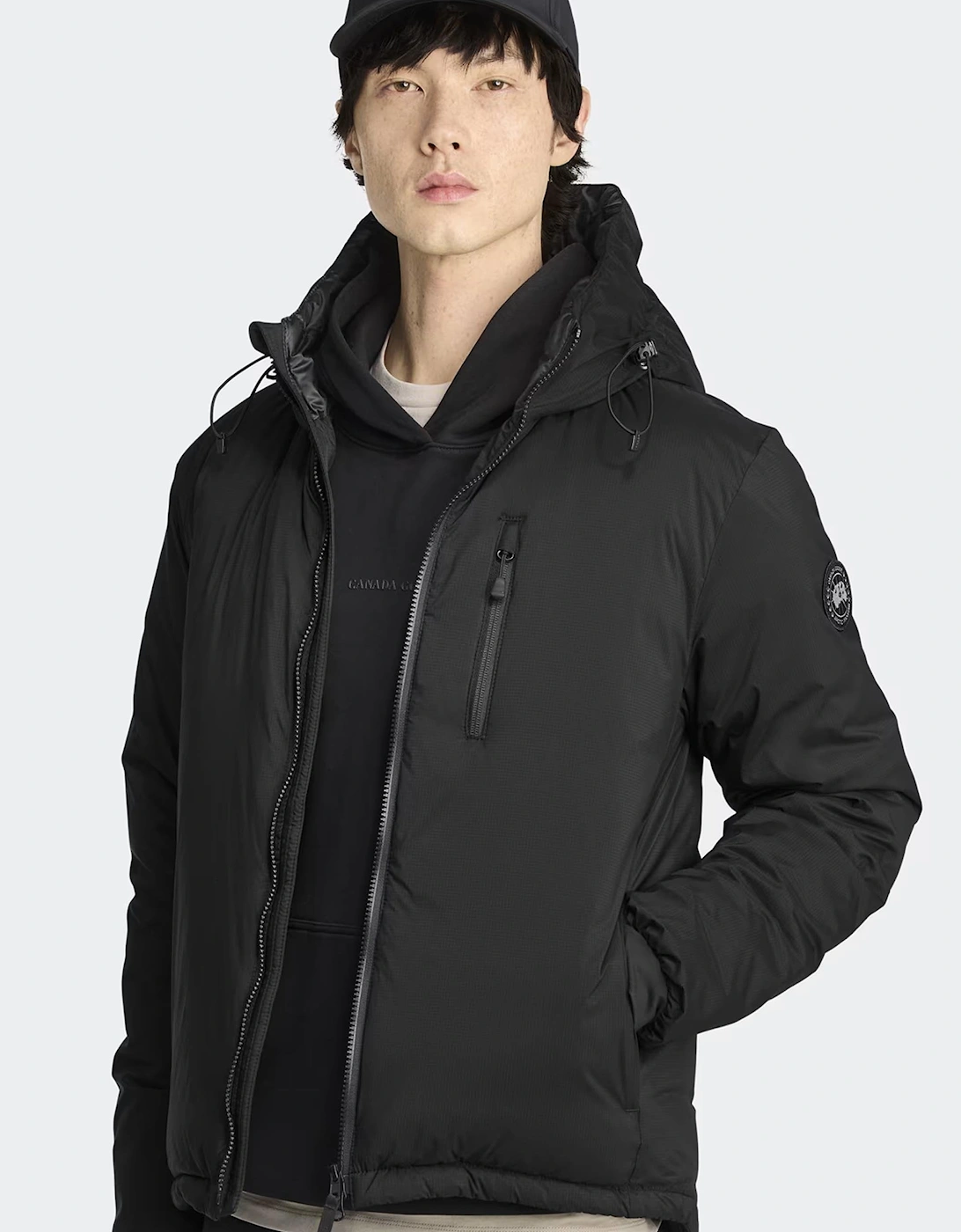 Lodge Hooded Jacket Black Disc