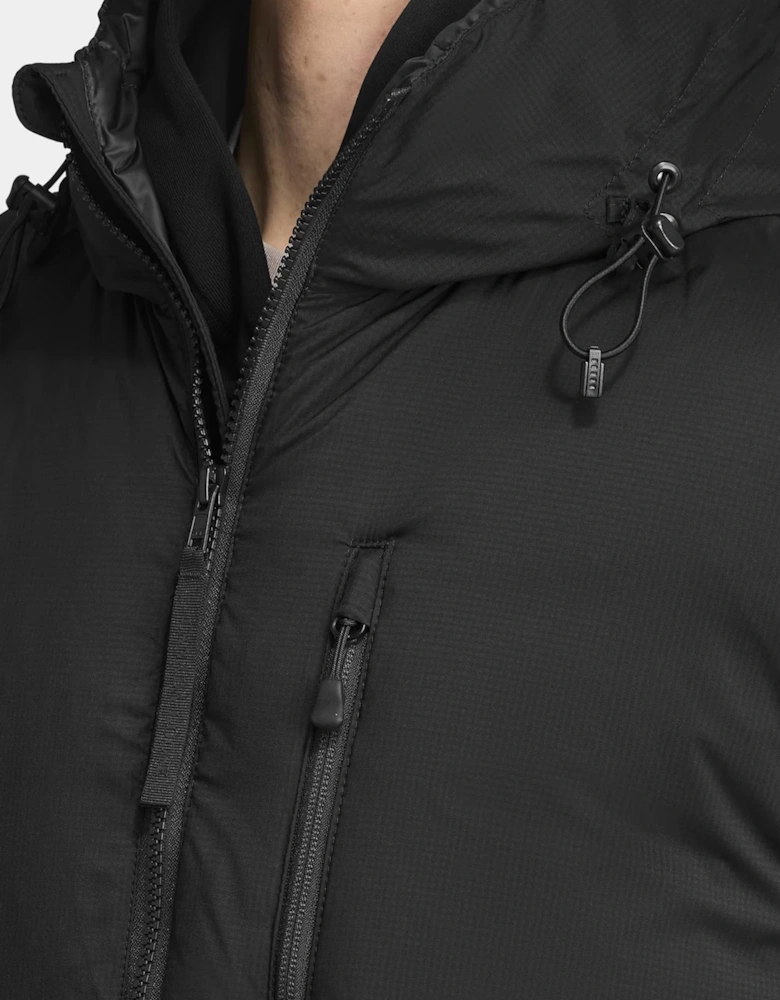 Lodge Hooded Jacket Black Disc