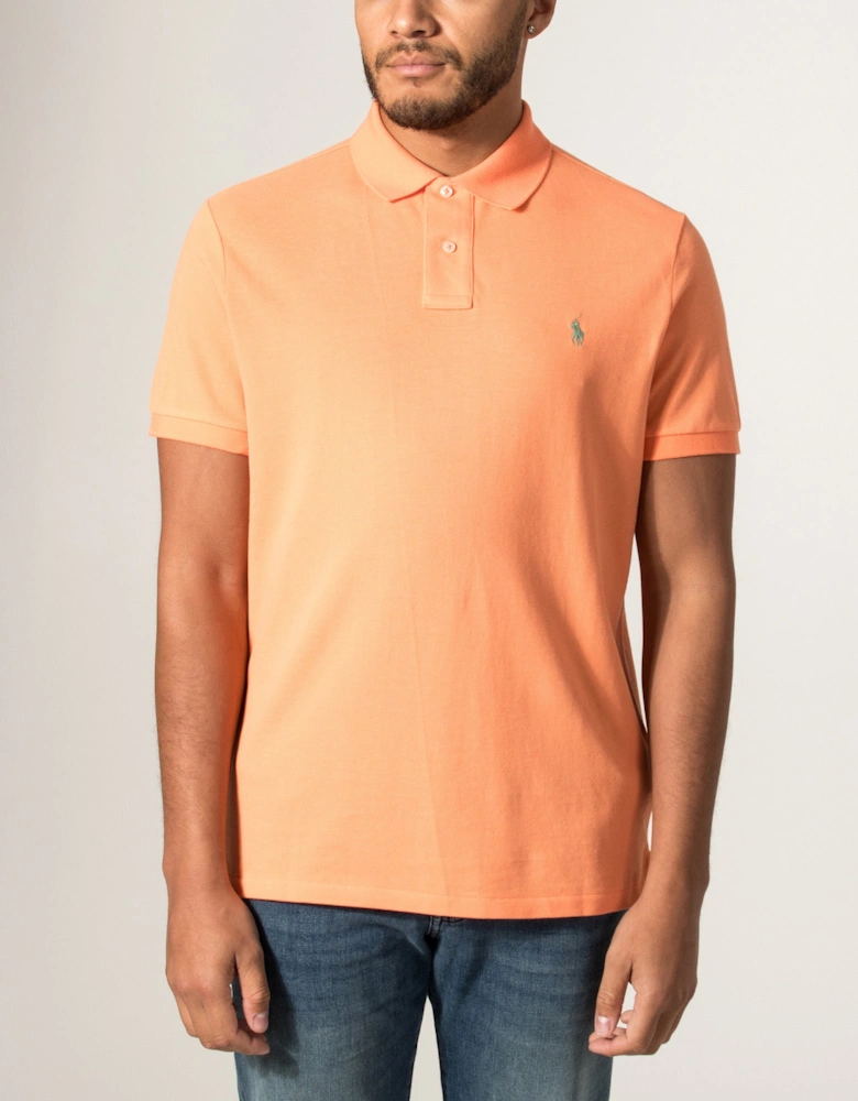 Custom Slim Fit Mesh Polo Shirt