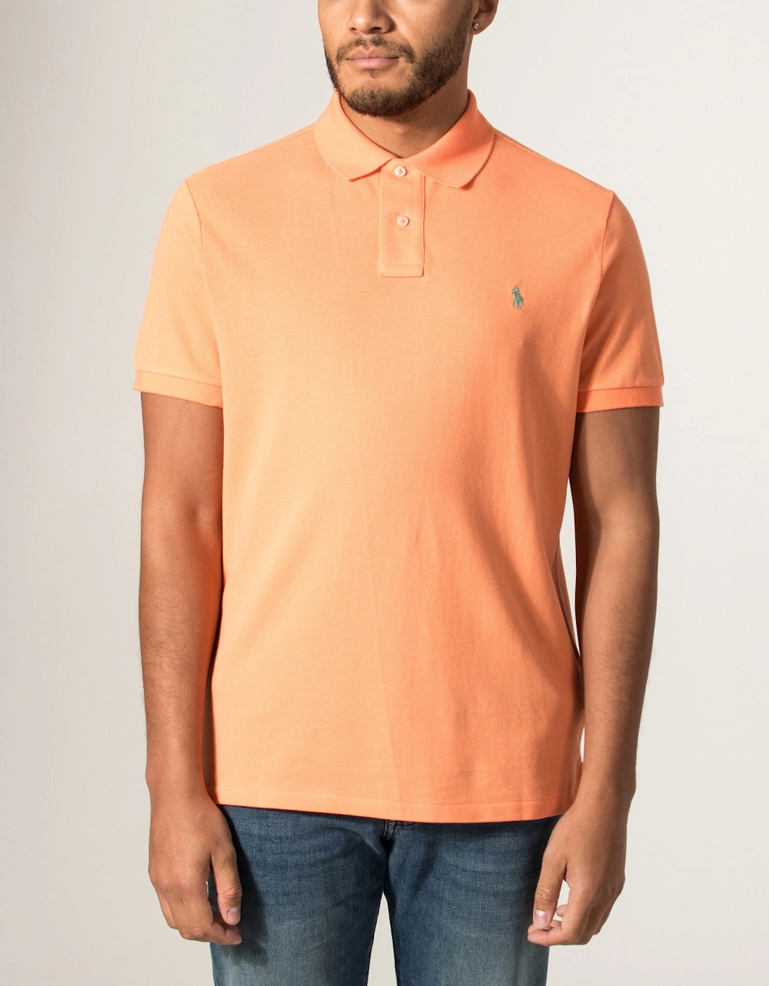Custom Slim Fit Mesh Polo Shirt