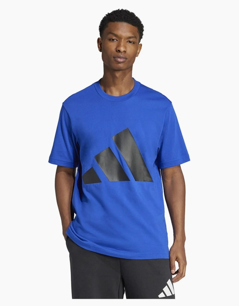 Adidas Ess Big Logo T-Shirt Blue