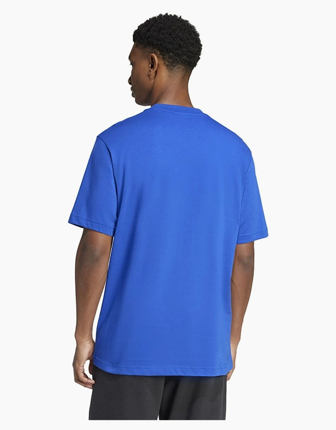 Adidas Ess Big Logo T-Shirt Blue