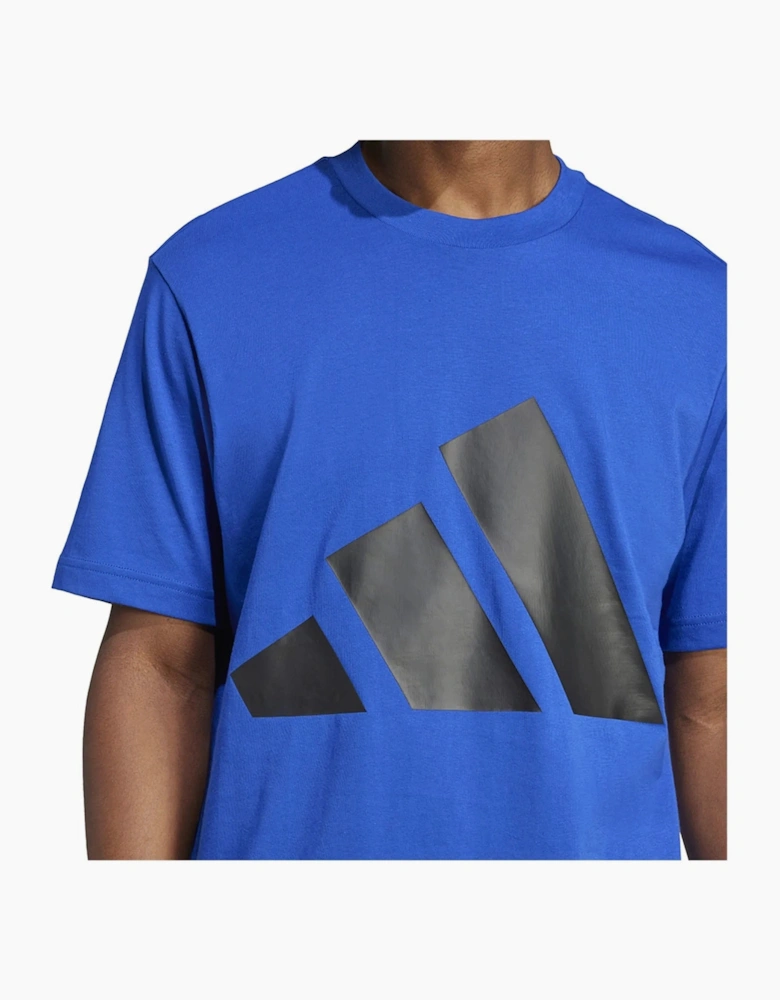 Adidas Ess Big Logo T-Shirt Blue
