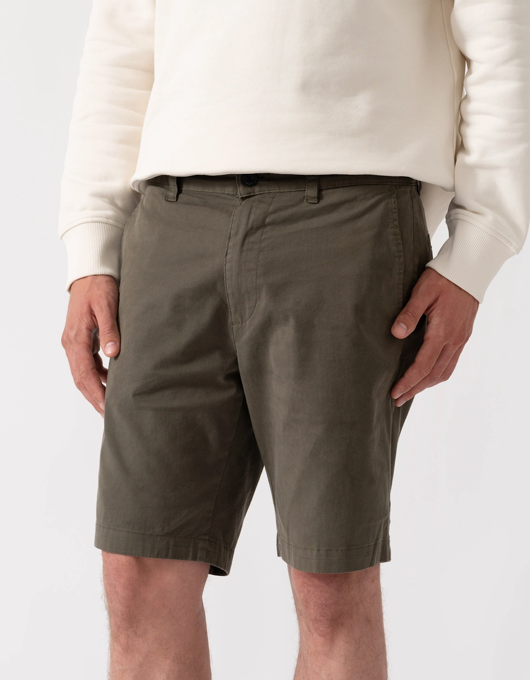 BOSS Orange Slim Fit Mens Chino Shorts - Bright Green 325