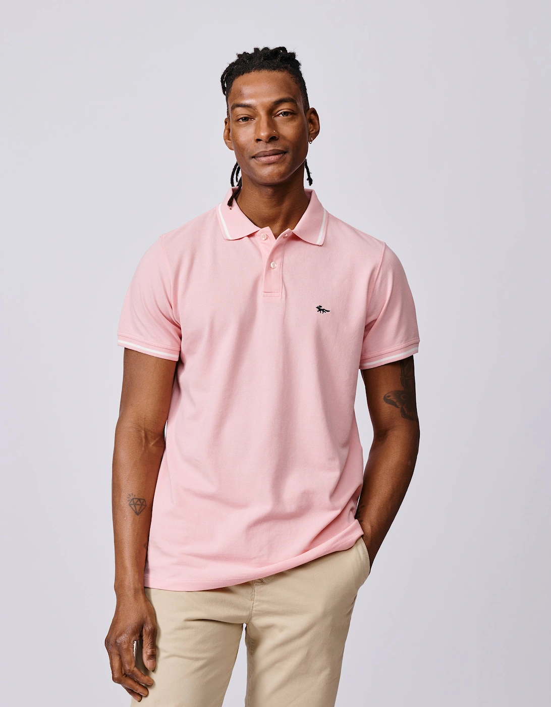 Eden Tipped Pique Polo