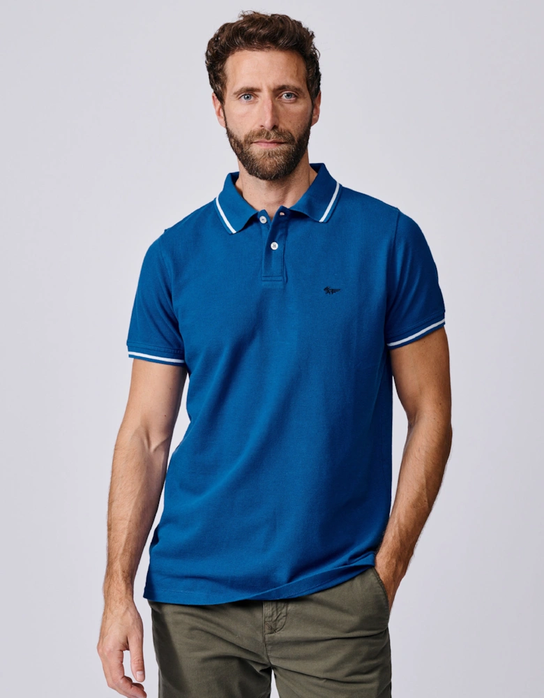 Eden Tipped Pique Polo