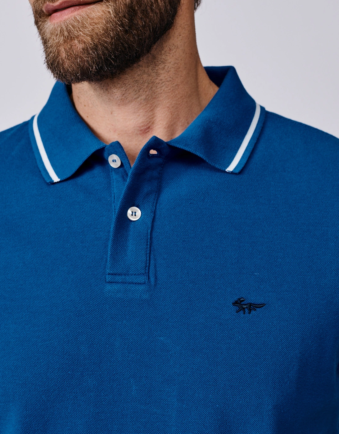Eden Tipped Pique Polo