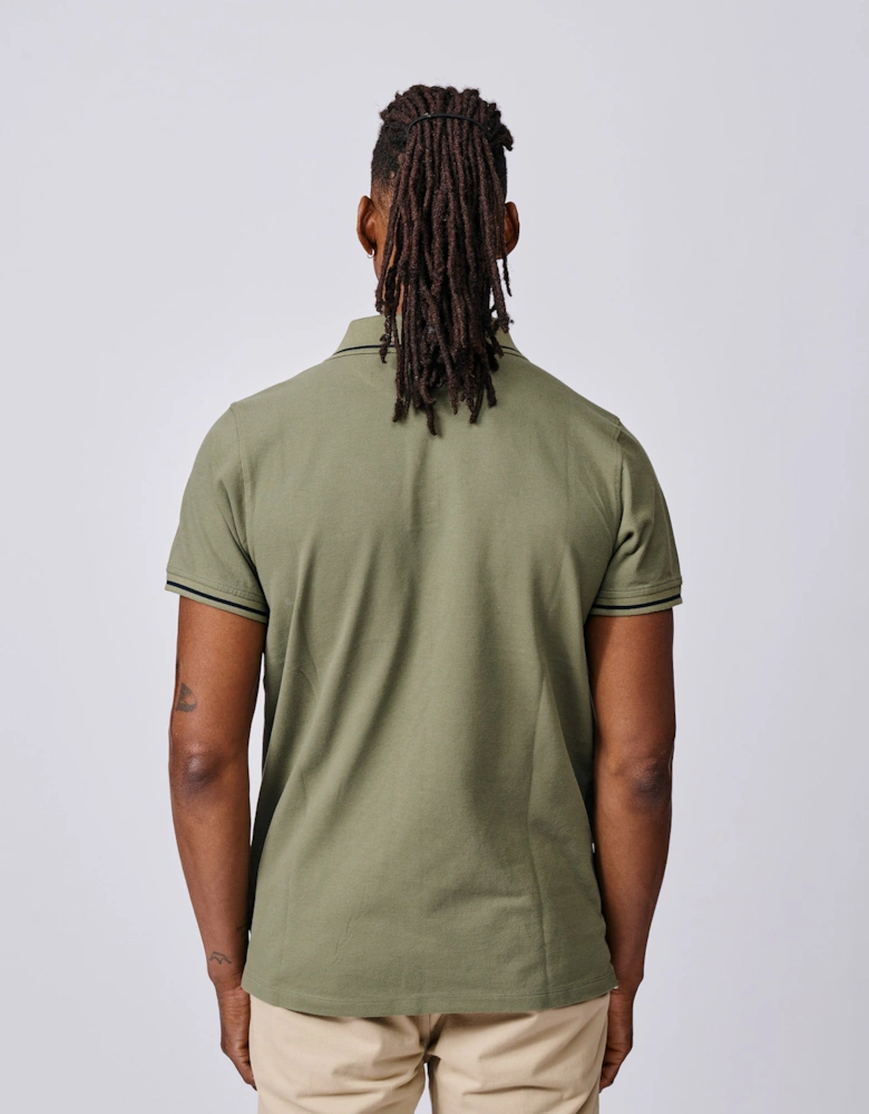 Eden Tipped Pique Polo