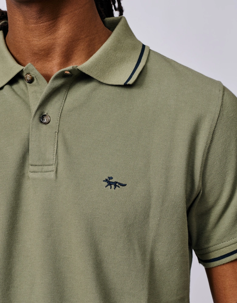 Eden Tipped Pique Polo