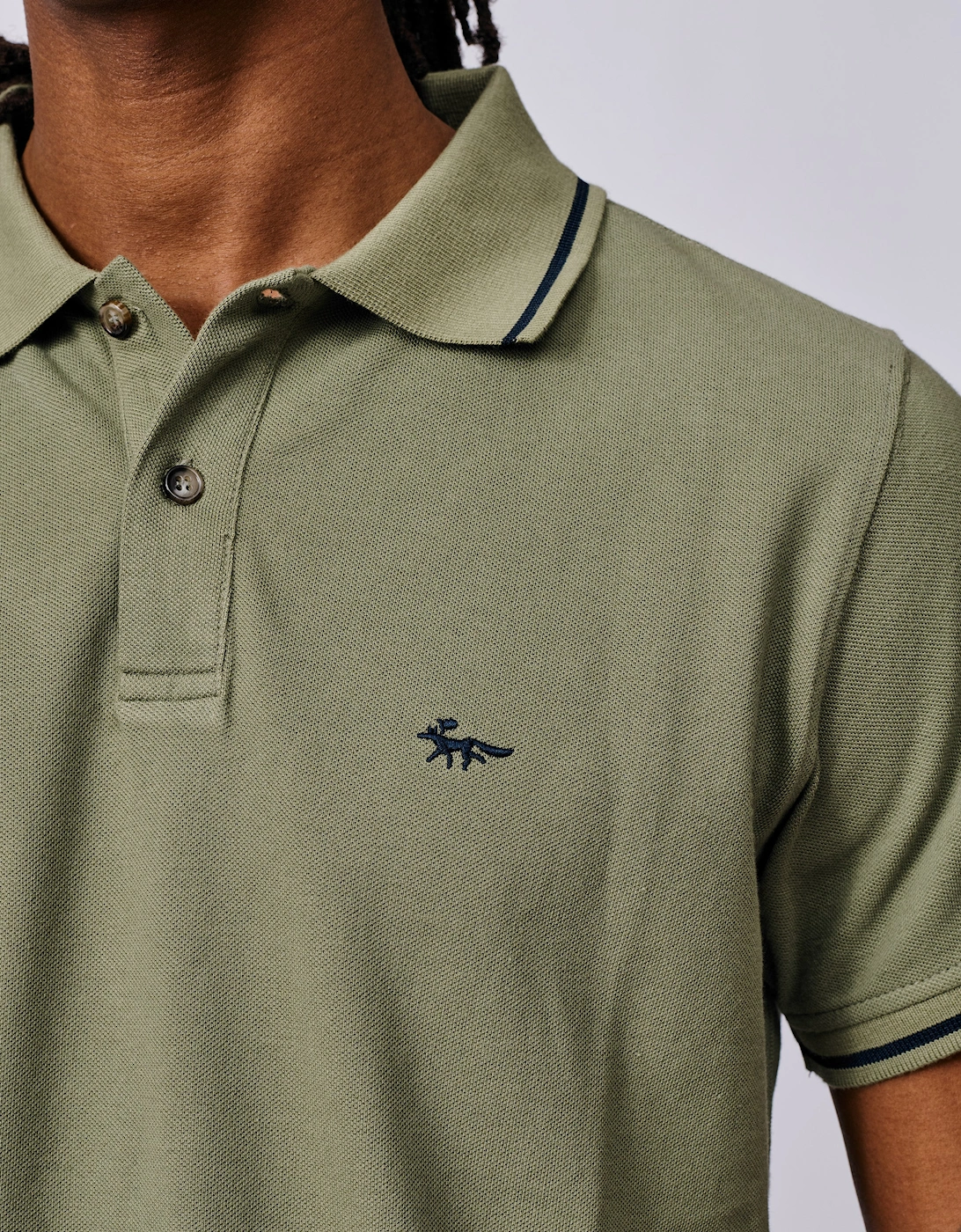 Eden Tipped Pique Polo
