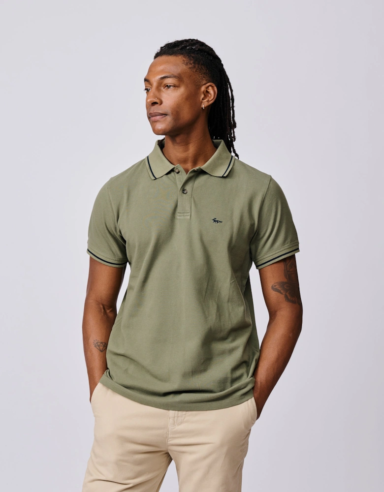 Eden Tipped Pique Polo