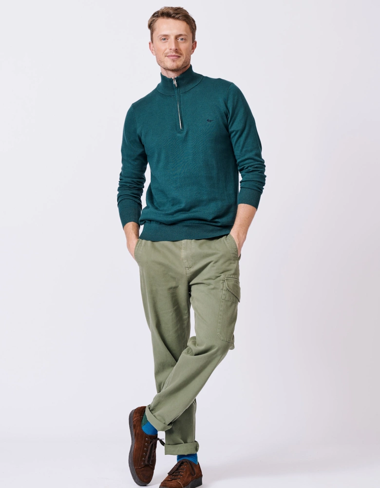 Daw Cotton Zip Neck
