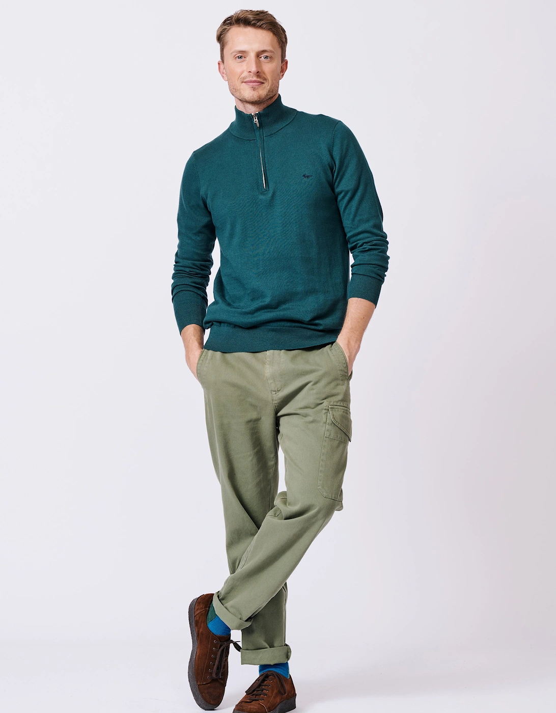 Daw Cotton Zip Neck