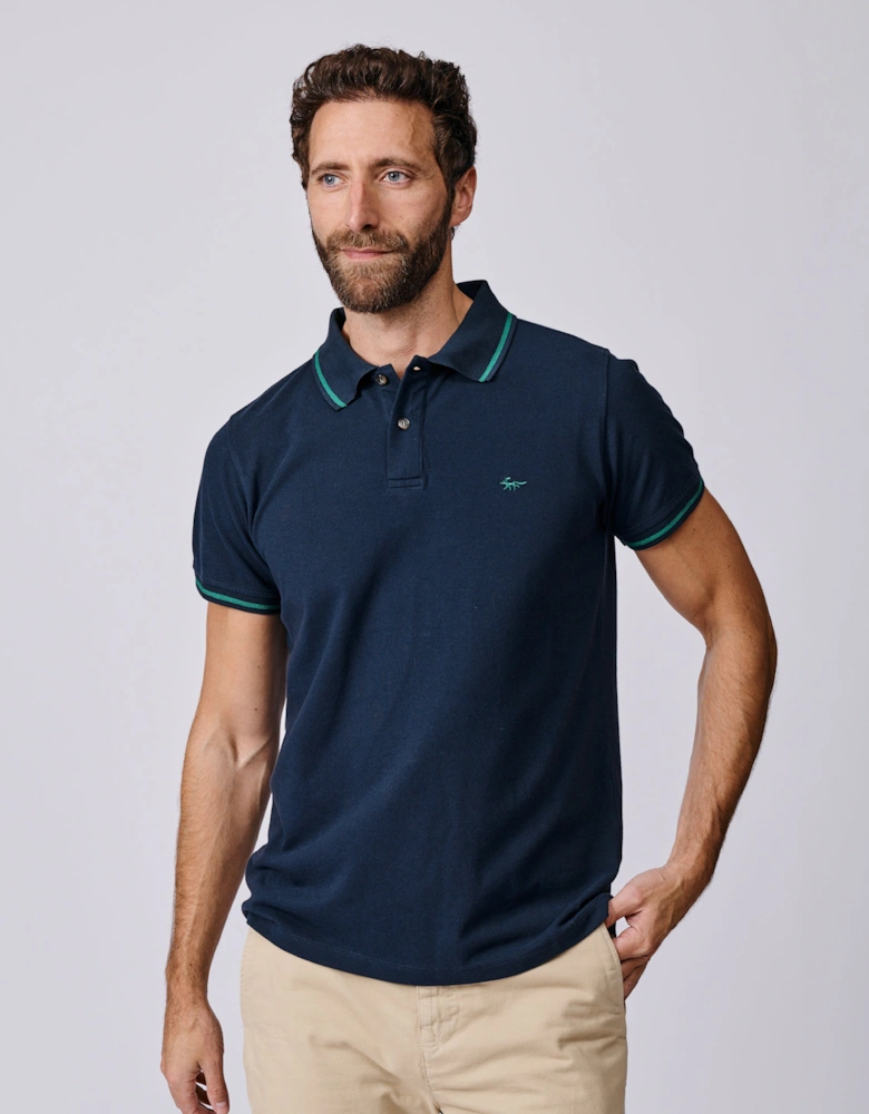 Eden Tipped Pique Polo