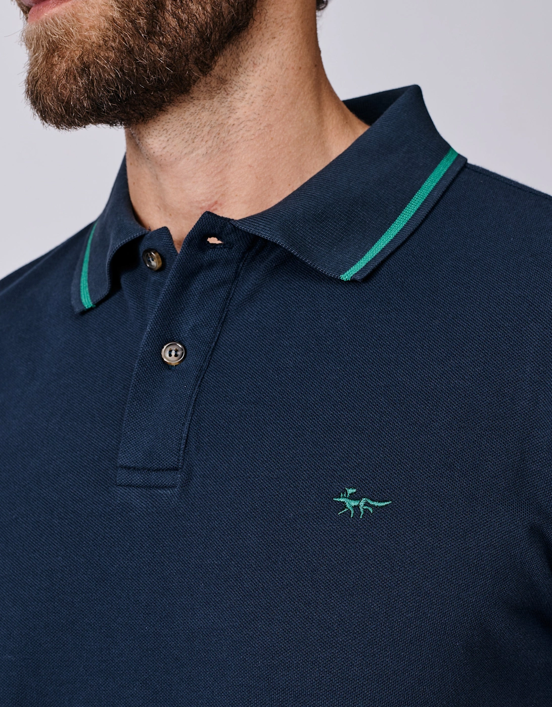 Eden Tipped Pique Polo