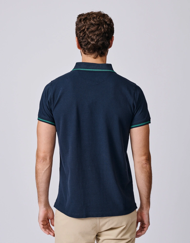 Eden Tipped Pique Polo