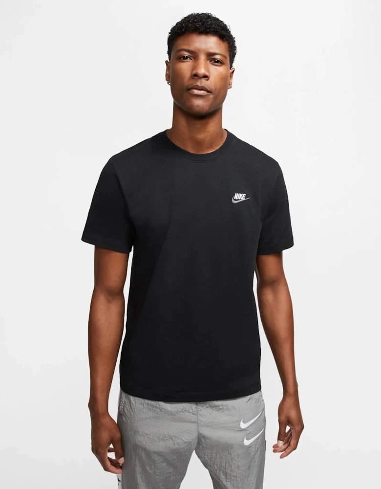 Nike Club Crew Neck T-Shirt Black