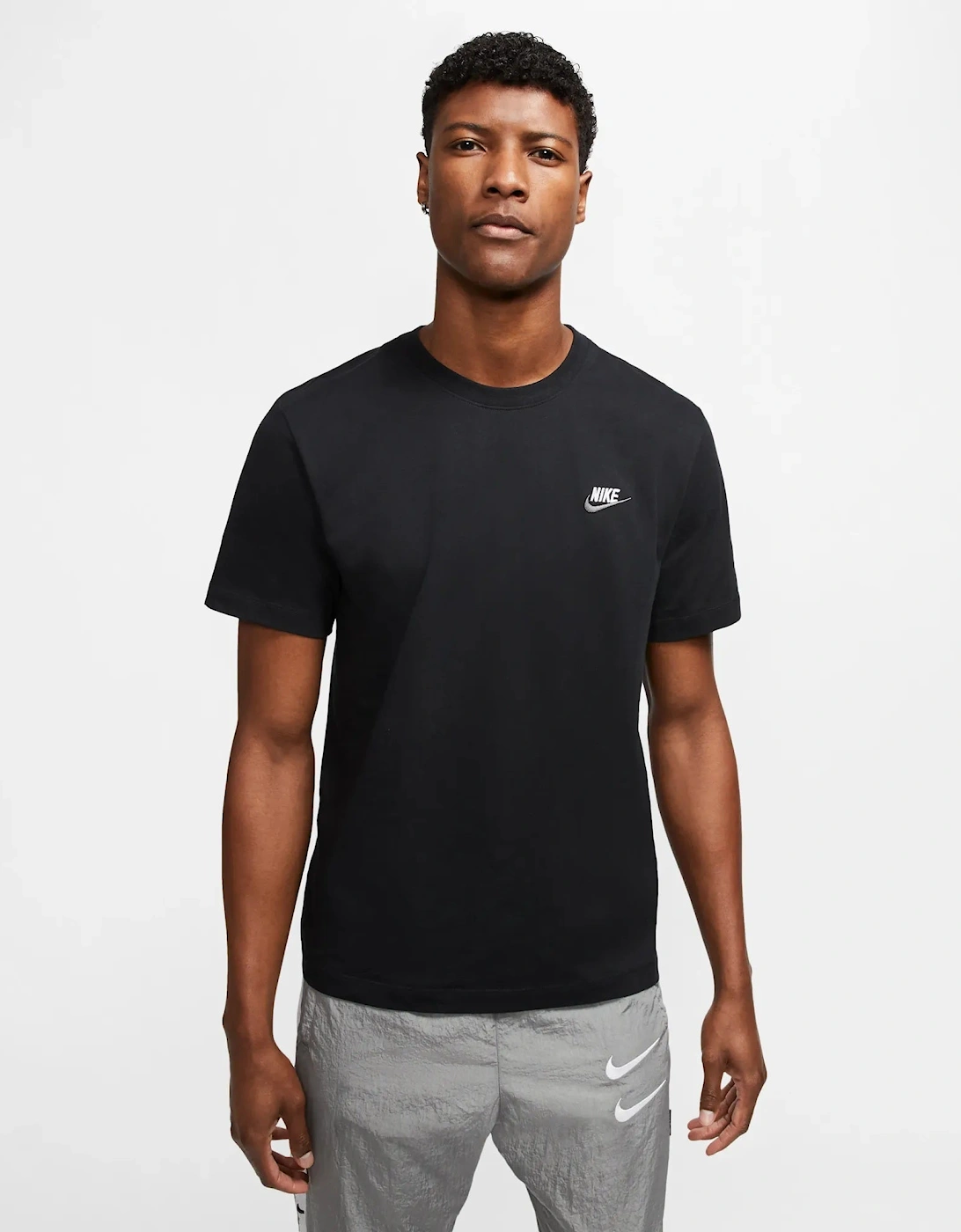 Nike Club Crew Neck T-Shirt Black