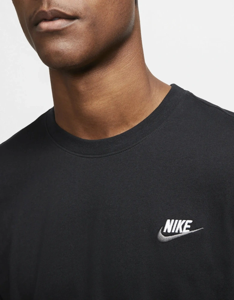 Nike Club Crew Neck T-Shirt Black