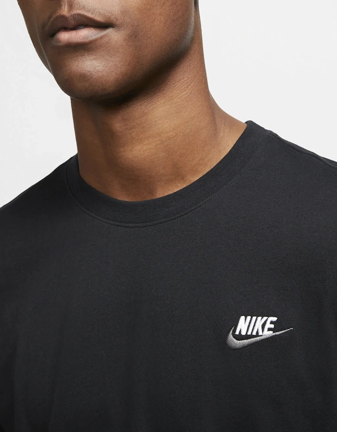 Nike Club Crew Neck T-Shirt Black