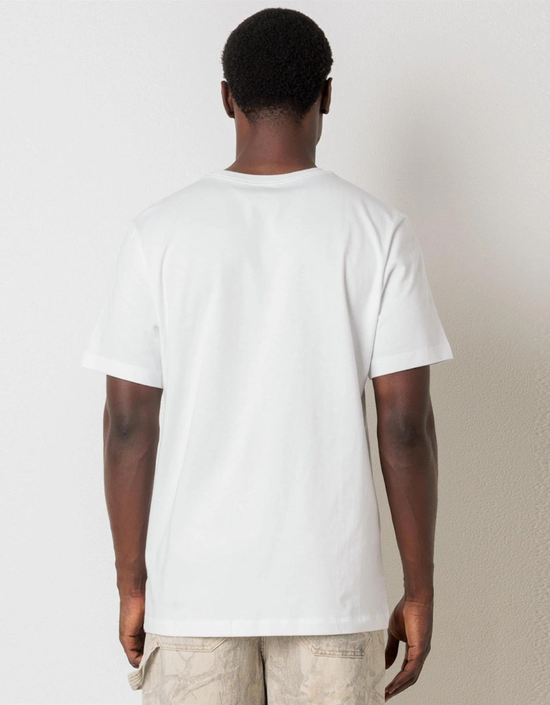 Nike Club Crew Neck T-Shirt White/Gold