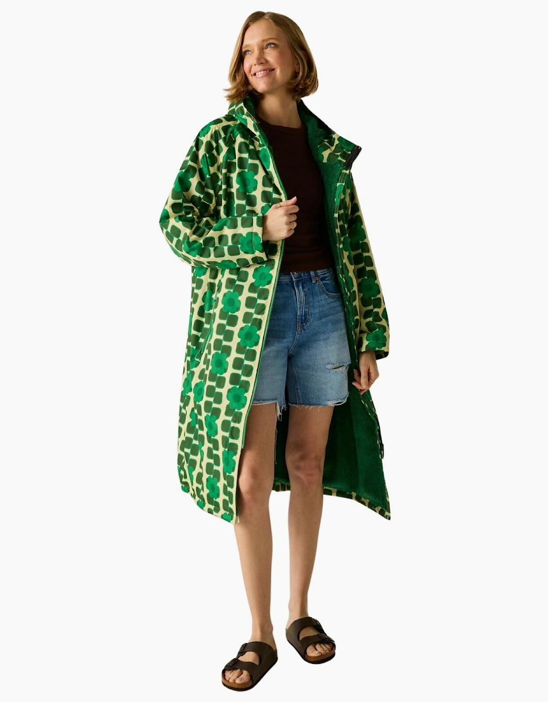 Regatta Womens Orla Kiely Waterproof Fleece Lined Changing Robe