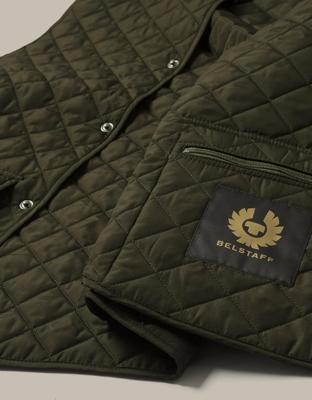 Belstaff Icon Gilet Faded Olive