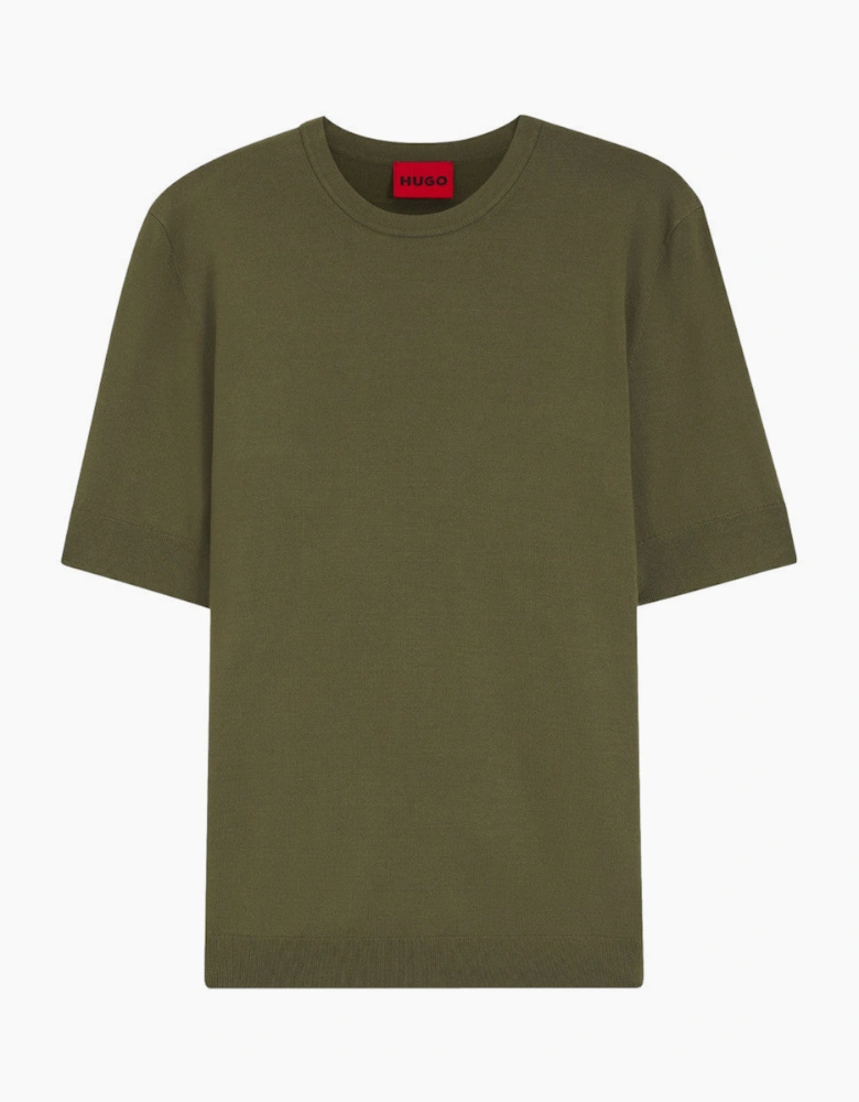 HUGO San Carl CV Sweater 388 Open Green