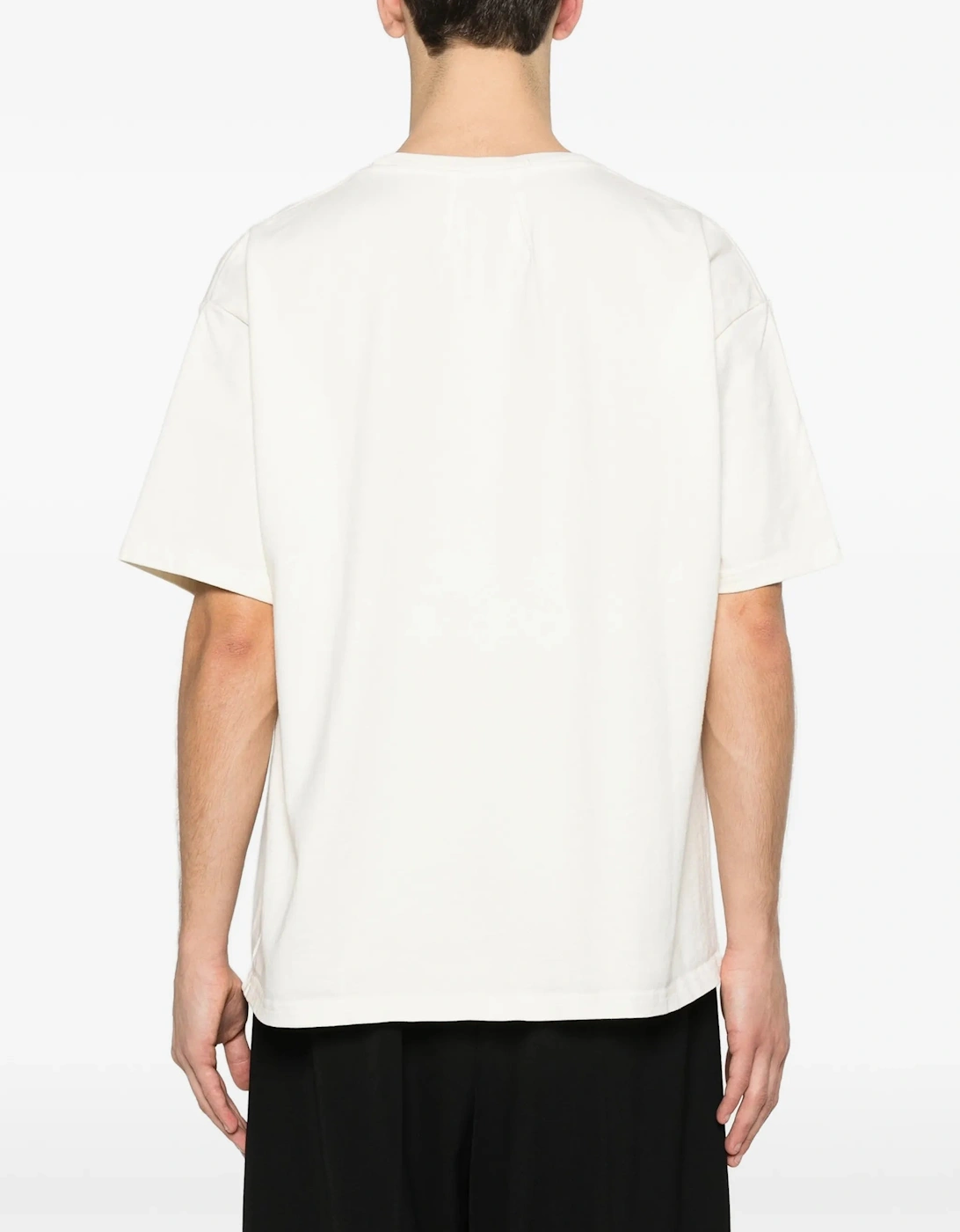 Rhude Script Printed T-Shirt in Vintage White