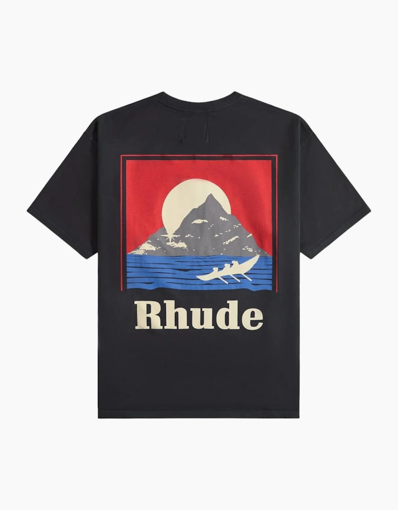 Rhude Moonlight Regatta T-Shirt in Washed Black