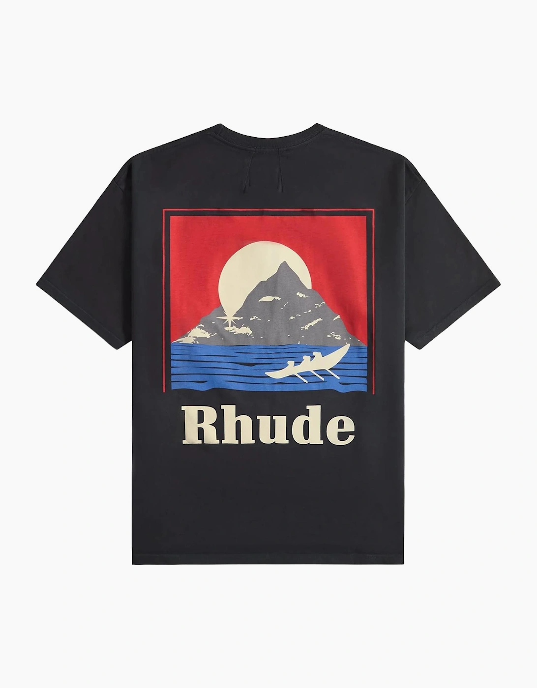 Rhude Moonlight Regatta T-Shirt in Washed Black